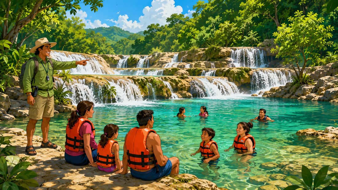 Tour a Cascadas de Micos: visita, nado, lancha y salto de cascadas